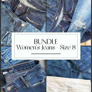 👖 ✨ Women's Old Navy Jeans BUNDLE - Size 8 - 7 PAIRS - Excellent Condition!